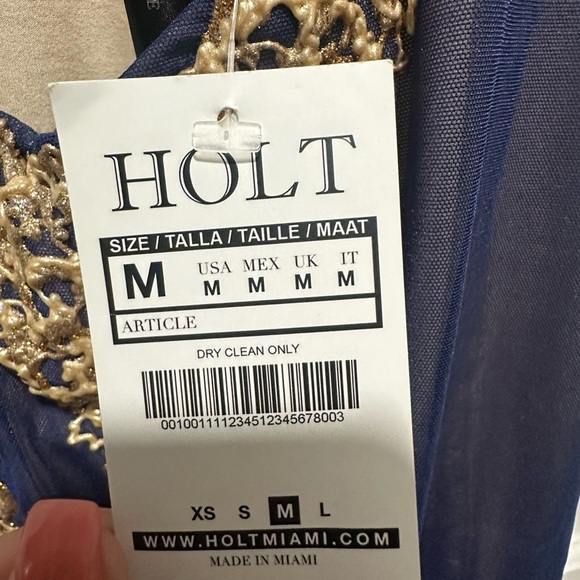 HOLT MIAMI Dress NWT $379 Arianna Navy Size M Ema Savahl Inspired Fairycore - Picture 7 of 10